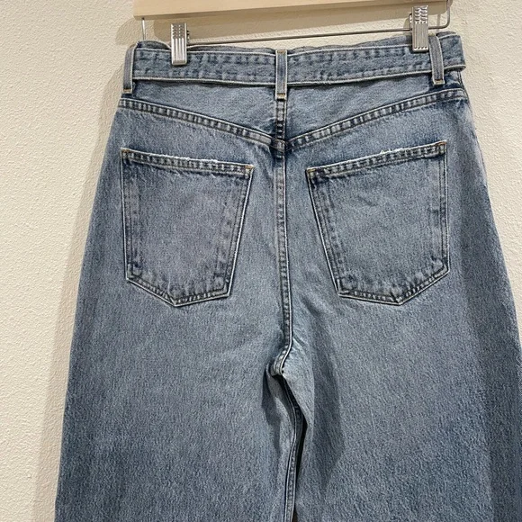 Agolde Belted Baggy Wide Leg Barrel Jeans Size 25 - Picture 7 of 8